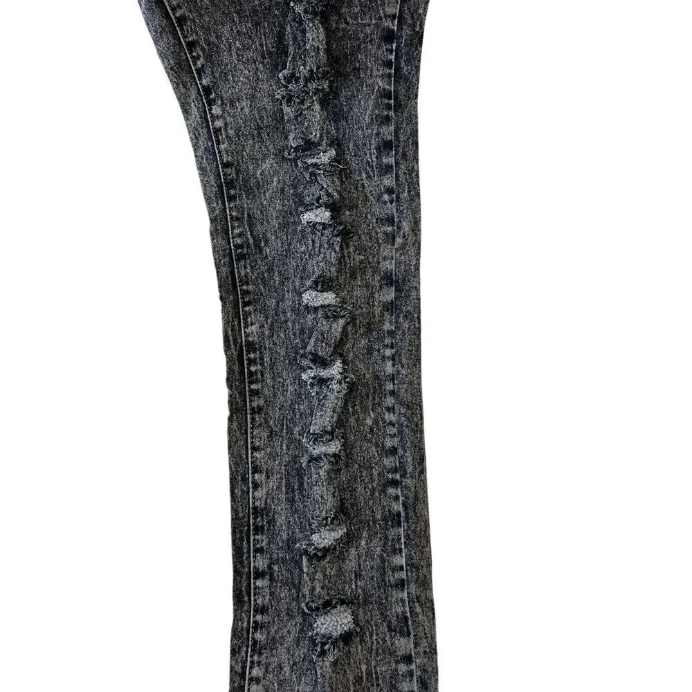 ADRIANA JEANS By LAMASINI Women's Jeans Ripped 5 Pockets Stretch Size 11